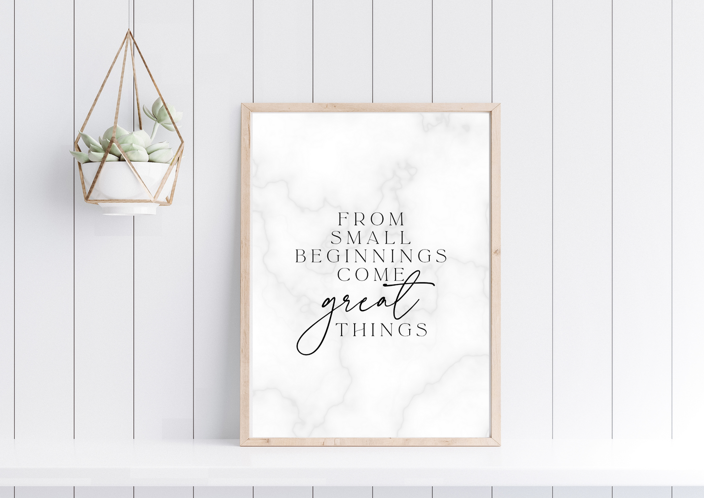 From Small Beginnings Come Great Things | Motivational Quote | Print Only - Auxano Life