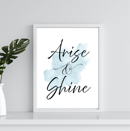 Arise & Shine | Inspirational Wall Art or Printable Download - Auxano Life