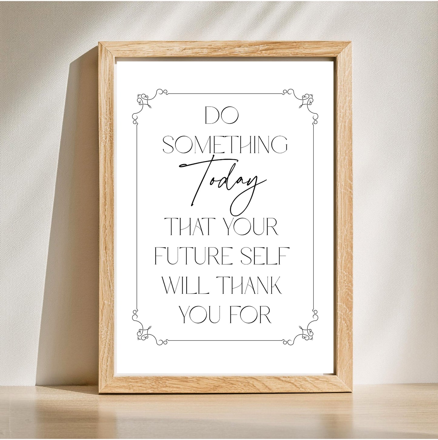 Do Something Today | Inspirational Wall Art or Printable Download - Auxano Life