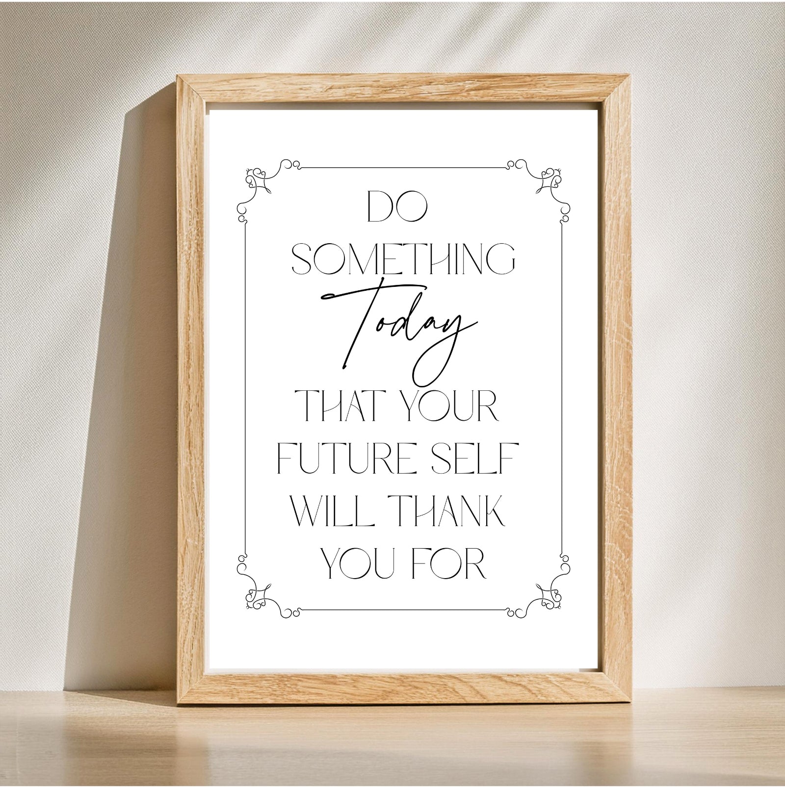 Do Something Today | Inspirational Wall Art or Printable Download - Auxano Life