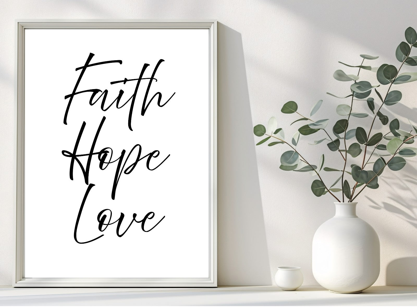 Faith Hope Love | Inspirational Print - Instant Download - Auxano Life