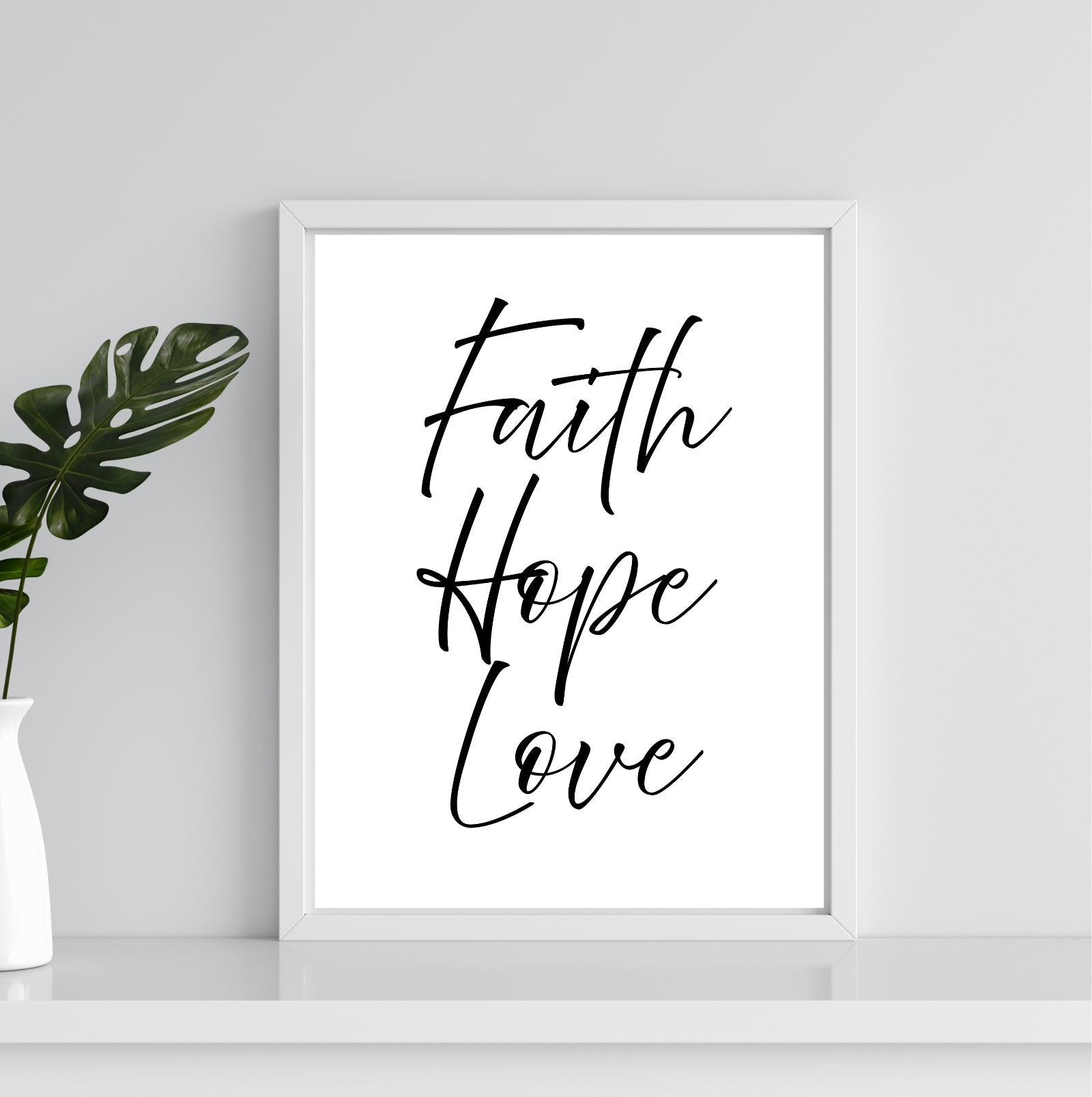 Faith Hope Love | Inspirational Print - Instant Download - Auxano Life