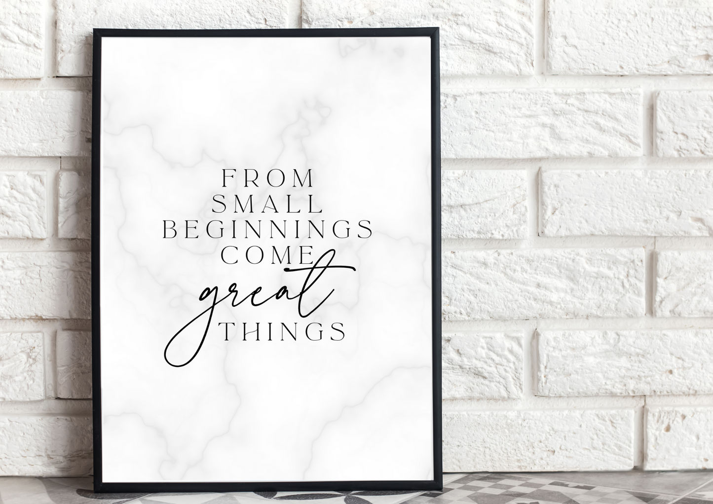 From Small Beginnings Come Great Things | Motivational Quote | Print Only - Auxano Life