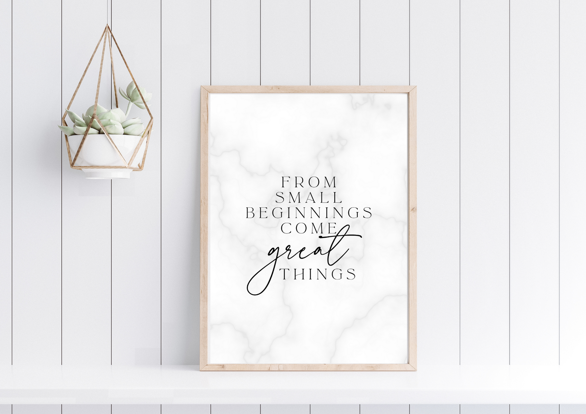 From Small Beginnings Come Great Things | Motivational Quote | Print Only - Auxano Life