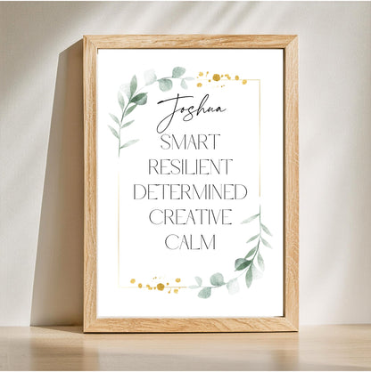 Personal Strengths | Custom Wall Art or Printable Download - Auxano Life